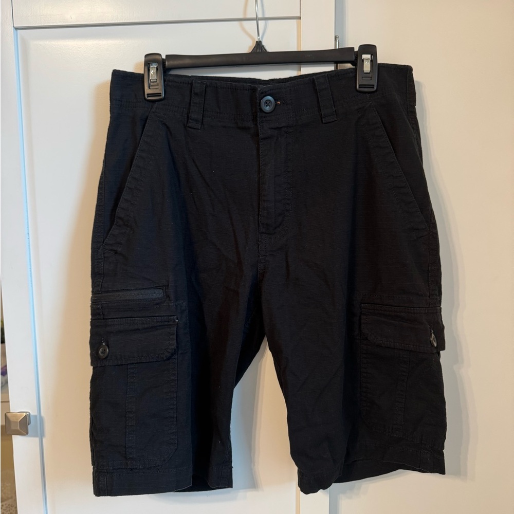 WearFirst Men’s Classic Black Cargo Shorts